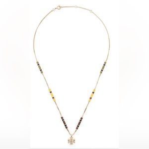 Tory Burch Kira Enamel Bar Pendant Gold / Necklace